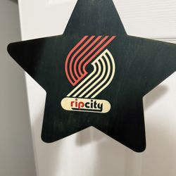 Blazers NBA Basketball Wood Custom Logo 
