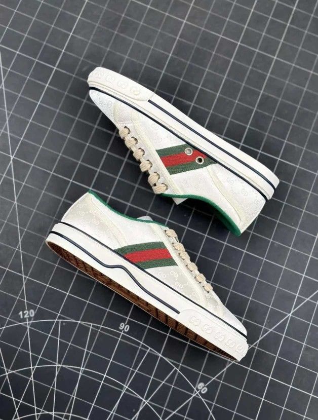 Gucci Tennis 1977 Series White Men Sneakers, Size 6.5