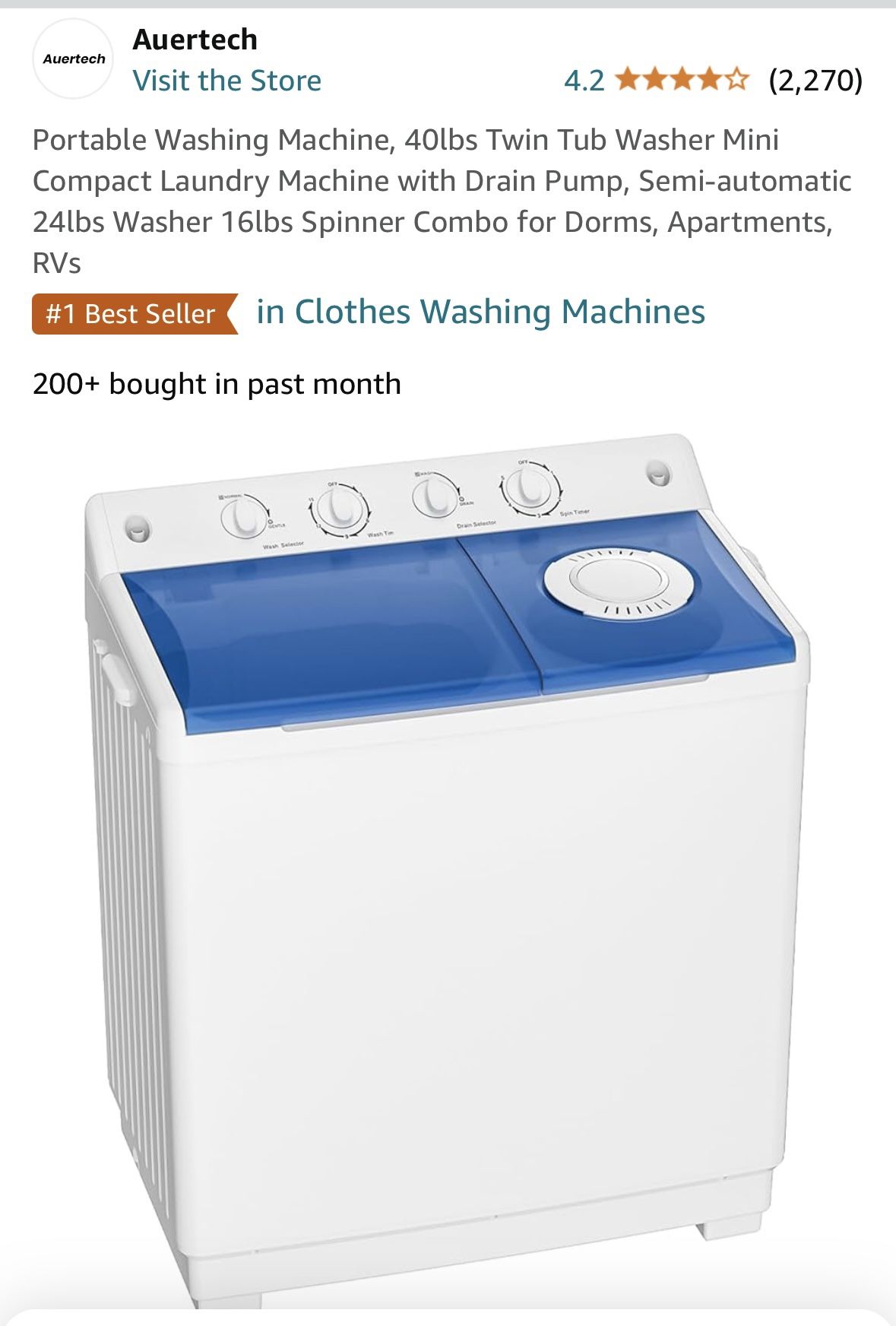 Portable Washer And Dryer