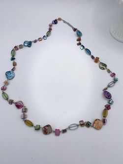 Shell Stone Bread Necklace