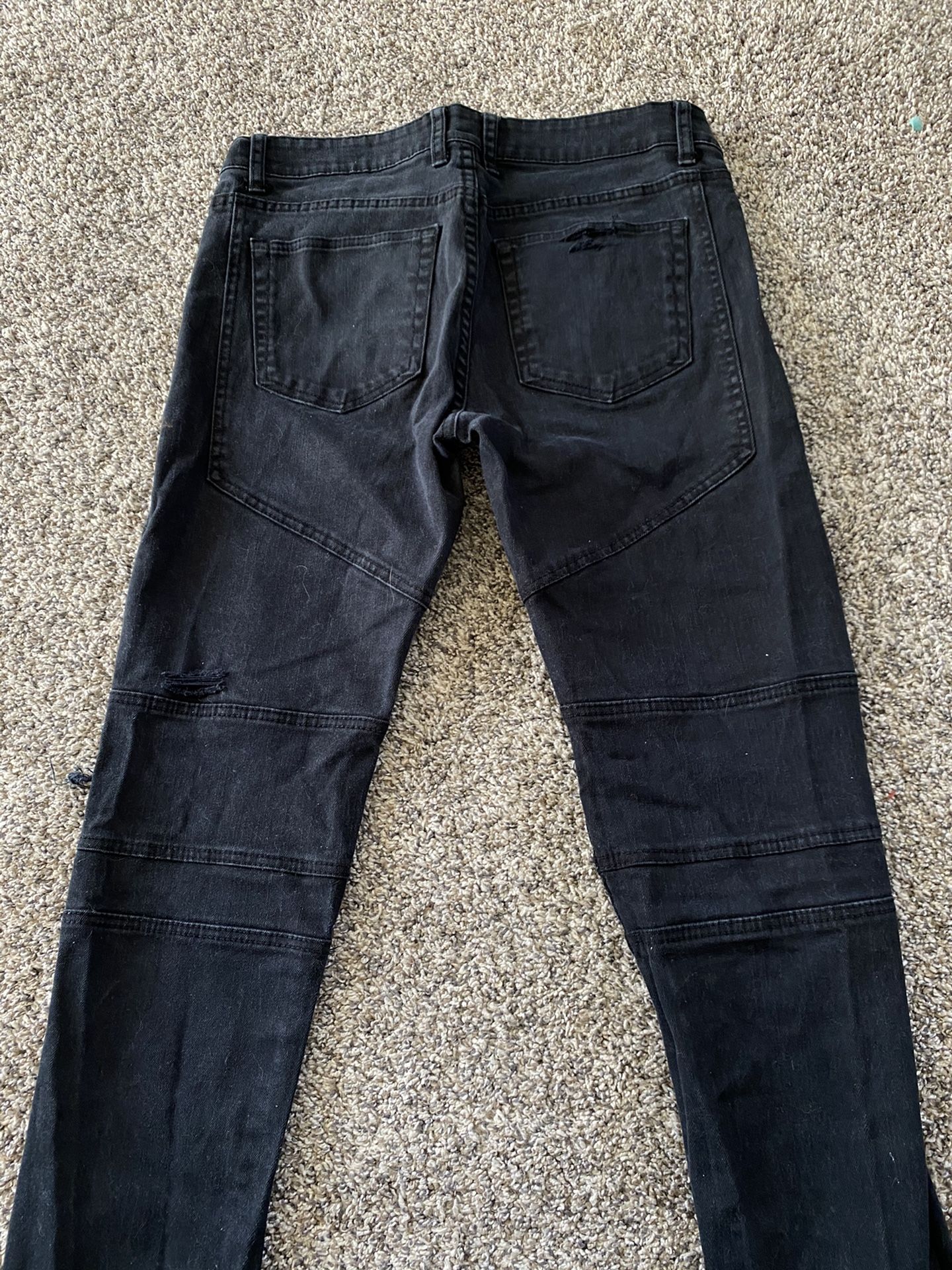 Men’s Forever 21 Biker Denim Jeans