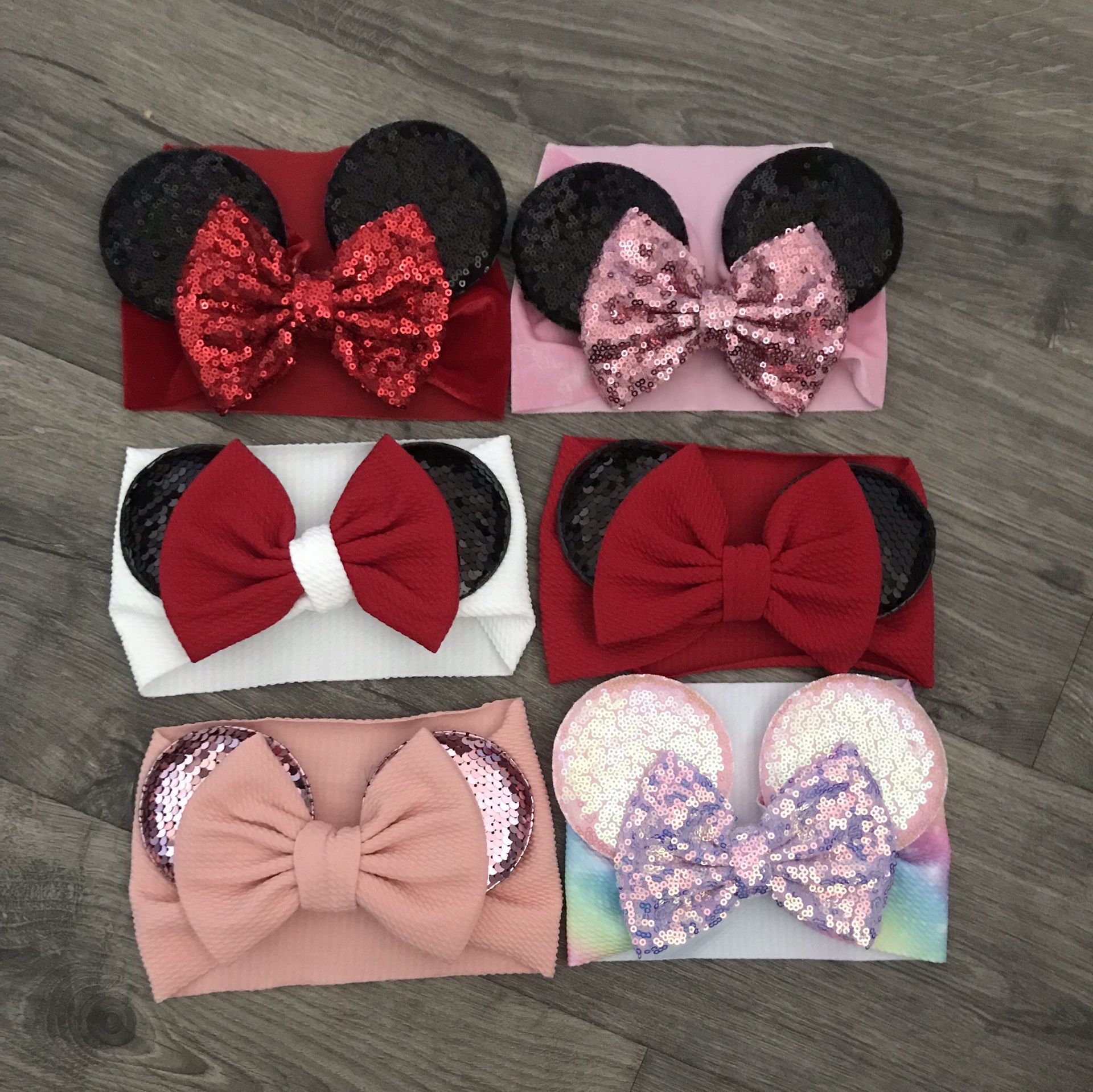 Minnie Mouse ears turbans $10 each