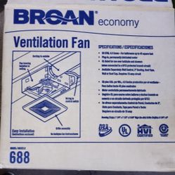 New Inbox Ventilation Fan, Open But Not Used