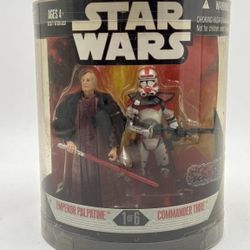 Star Wars Order 66 Target Exclusive Emperor Palpatine & Commander Thire 2 Pack