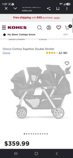 $80 Gracio Double stroller