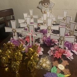 First Communion Or Baptism Center Pieces