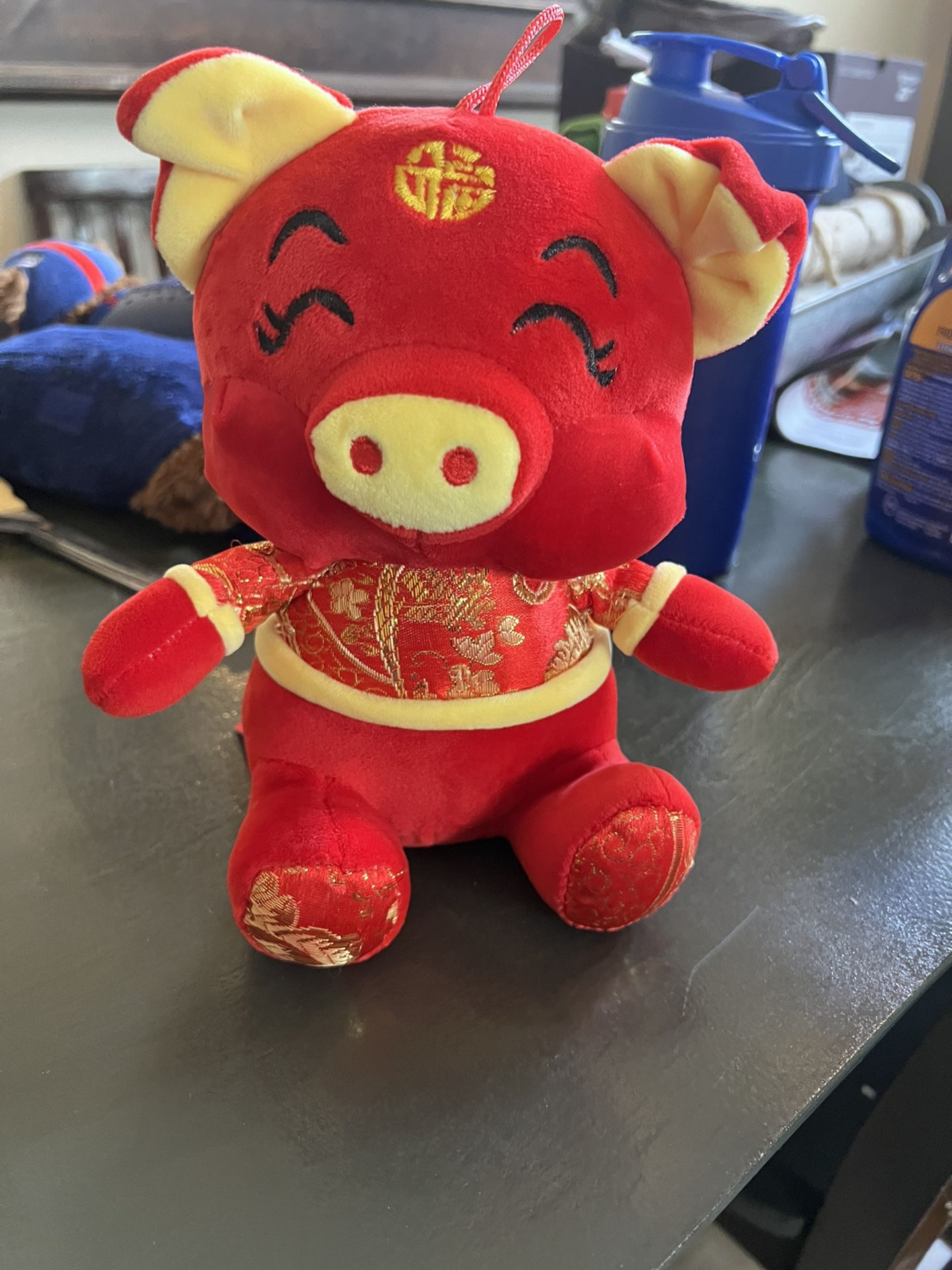 JIA   Chinese Zodiac Mascot Stuffed Animal Pig Lucky Plushy Pig