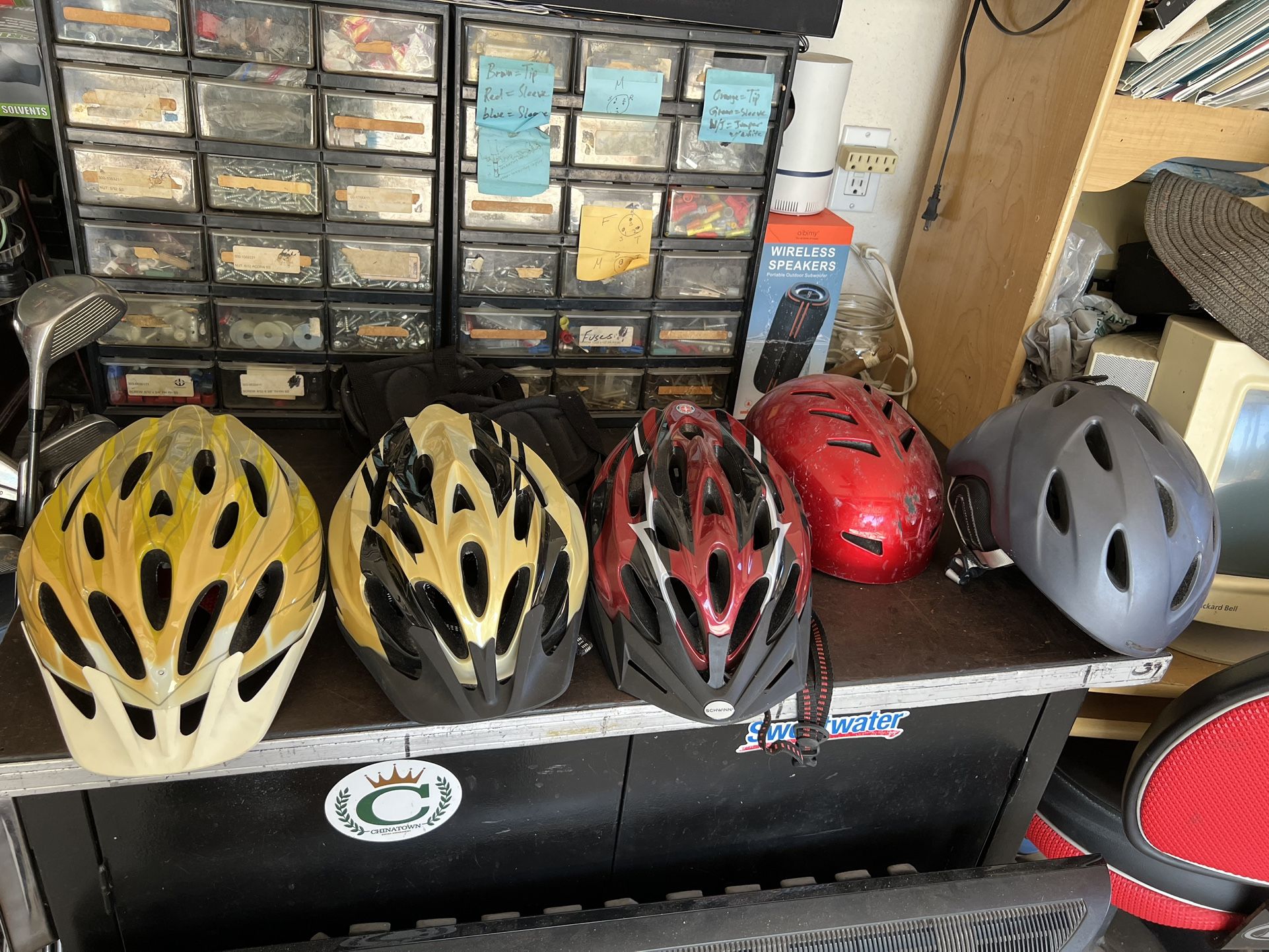 Bike Helmets $15-25 Ea.