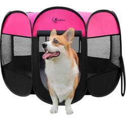 “New”portable Pop Up Playpen (dog,cat,etc.)w/carry Case,zipper Top (retail$39
