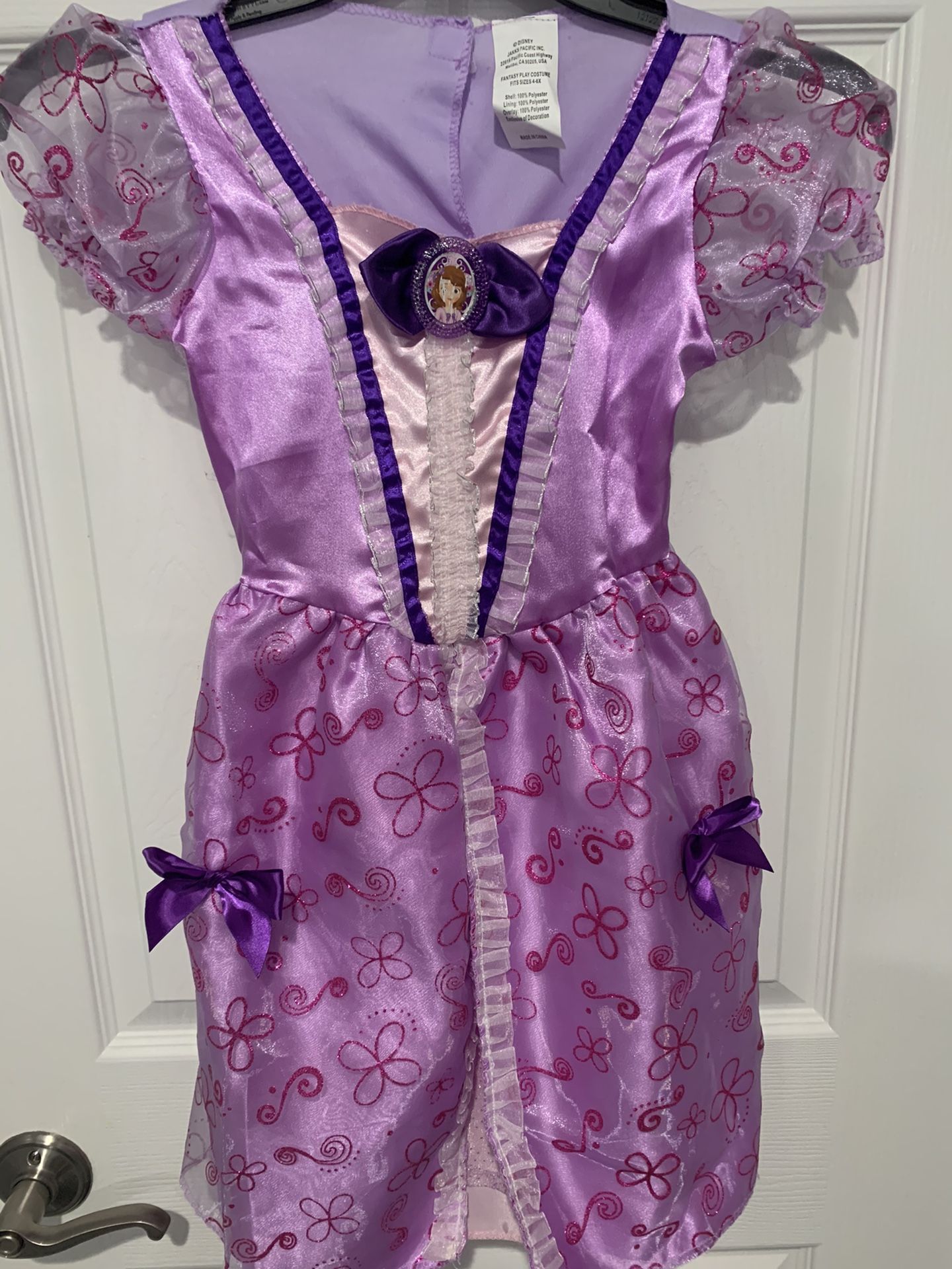 Princess Sofia Halloween Costume - size 4-6x child