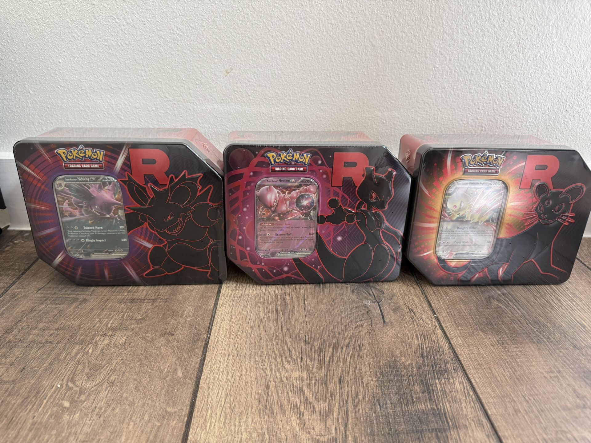 Pokemon Destined Rivals Team Rocket Tins