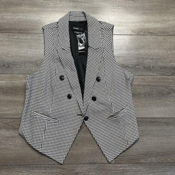 Torrid Studio Ponte Buttoned Tailored Suit Vest Multi Plus Size  2 