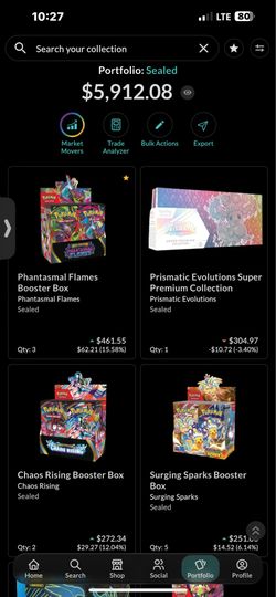 Pokémon sealed collection