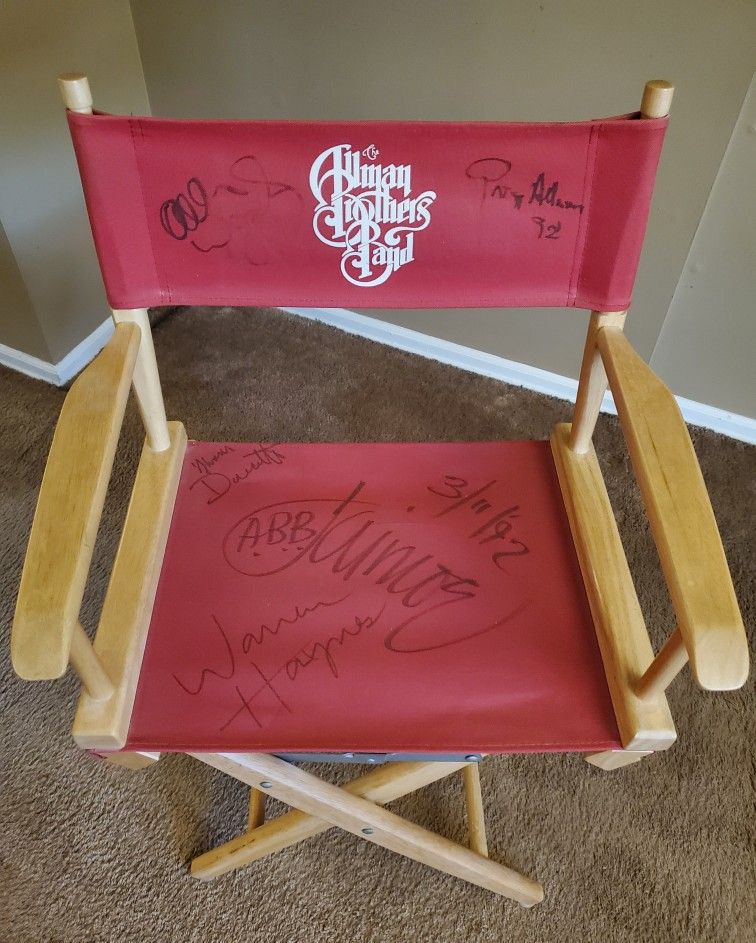 Allman Brothers Band Signed Directors Chair