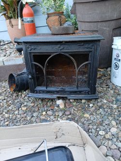 Indoor Pot Belly Fireplace With Chimney
