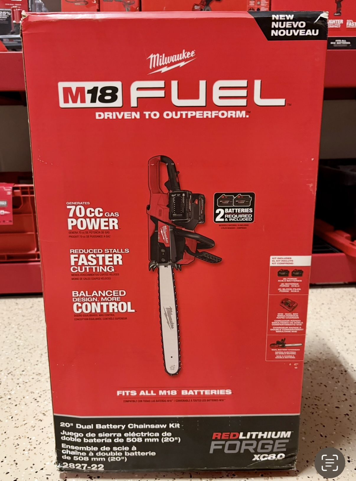 Milwaukee Dual Battery Chainsaw Kit