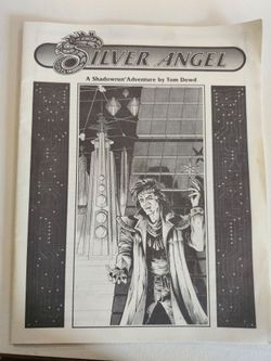 Shadowrun Silver Angel Adventure Tom Dowd FASA 1989 1st Edition Booklet