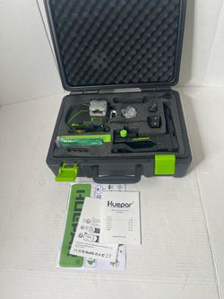Huepar S04CG/CR 360° 4x360 Green Laser Level Kit Self Leveling