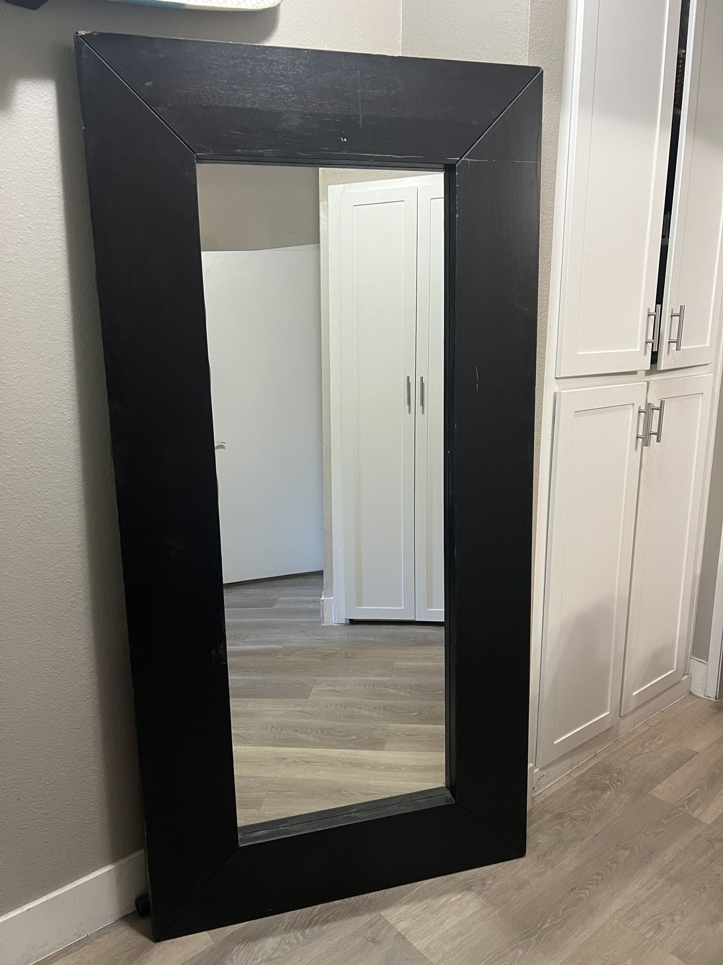 IKEA Black Floor Length Mirror