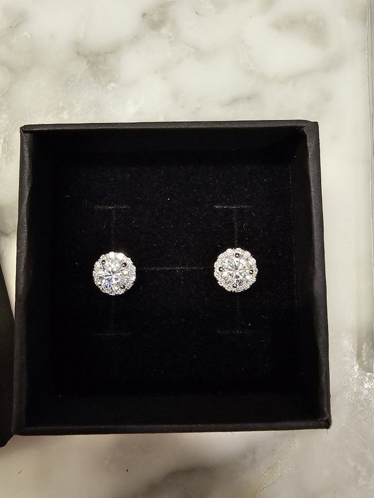 Diamond Moissanite Earrings