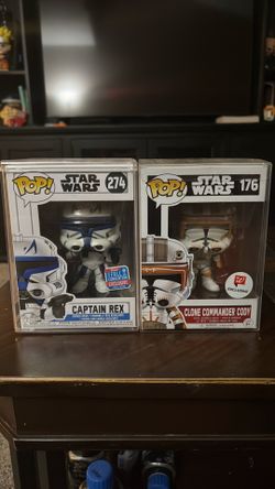 Captain Rex  274 and clone Commander Cody Funko Pop