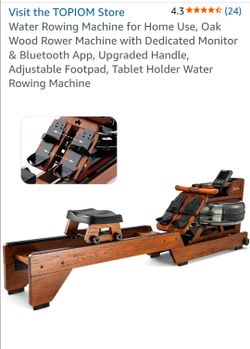 Water rowing machine