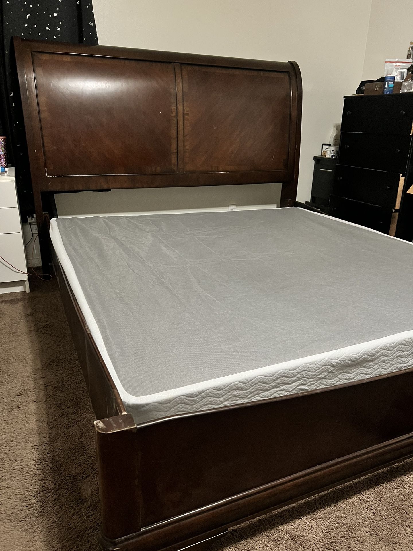 Cal king size bed frame for sale in san bernardino ca offerup