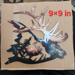 Elk Head Metal Wall Art Size On Picture 