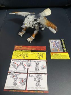Vintage Beast Wars Fuzors Silverbolt (1998) - 100% Complete with Manual & Card