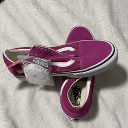 Pink Girls Vans In The Size 9 1/2