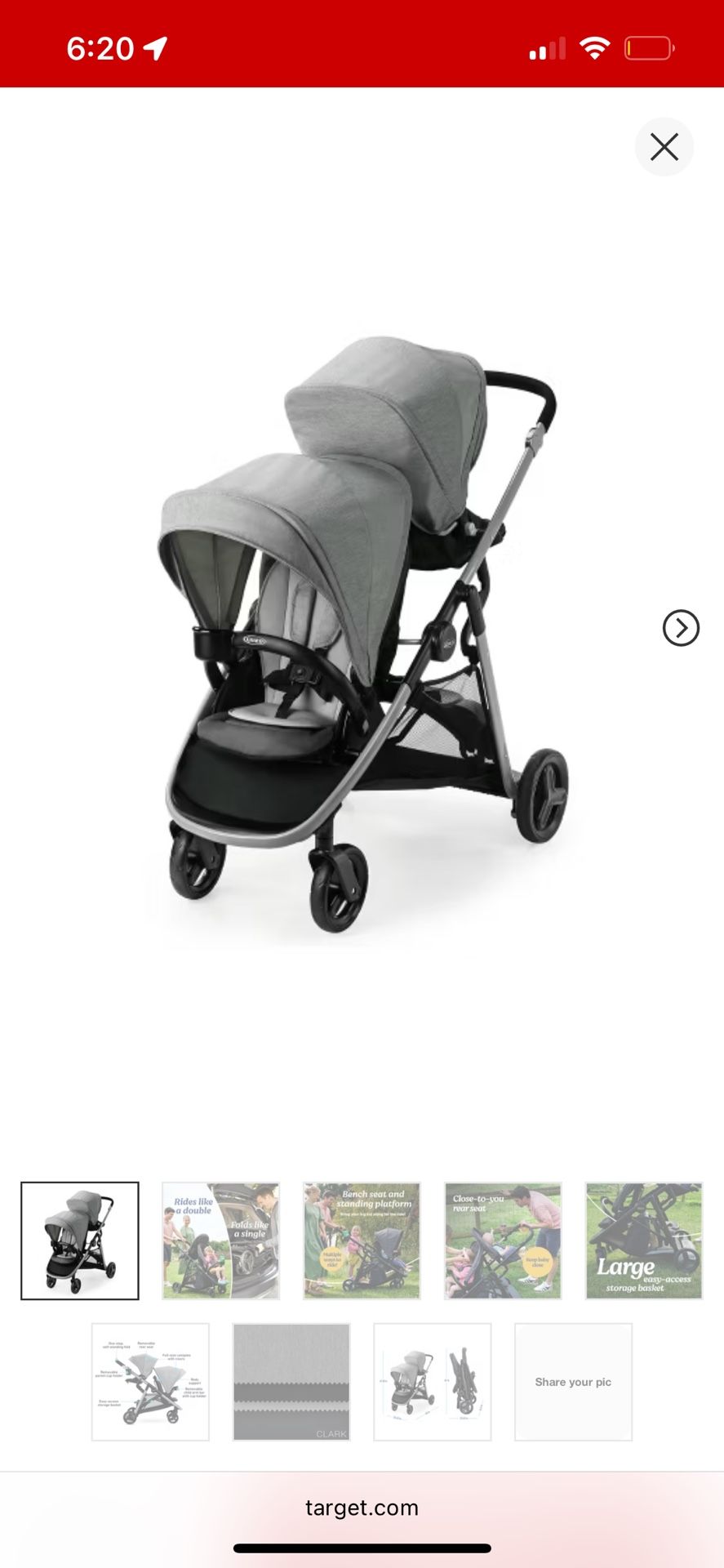Graco Double Stroller