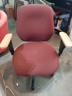 Red office chair