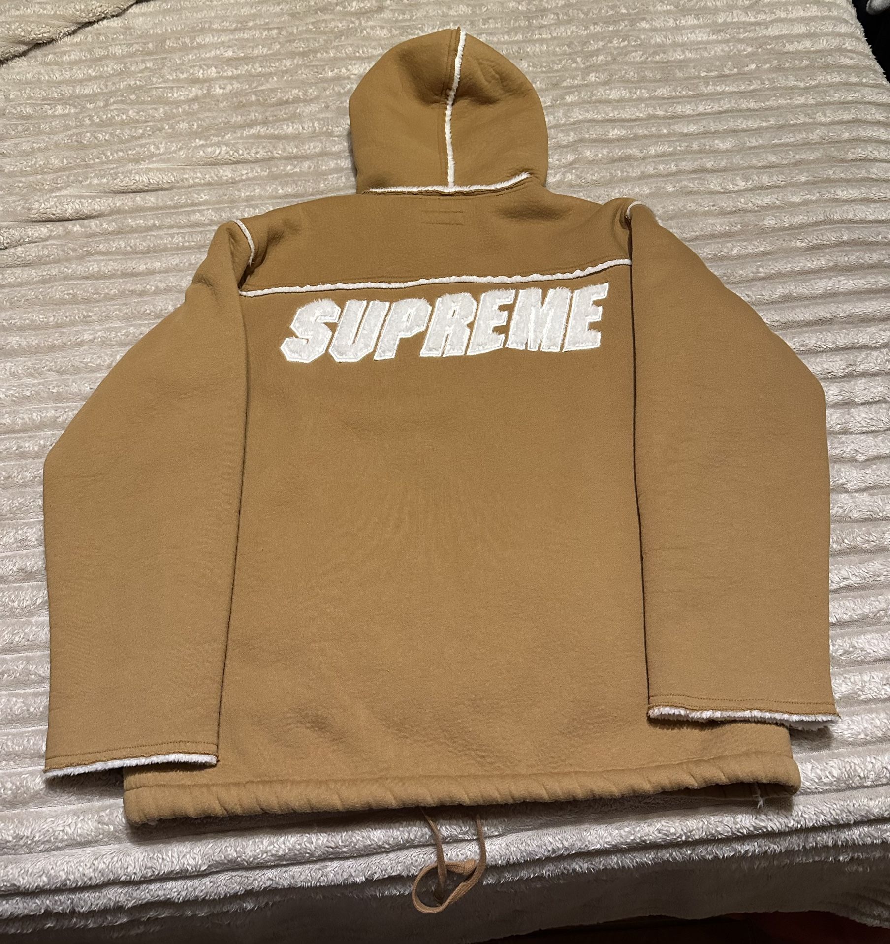 Supreme Faux Shearling hooded jacket