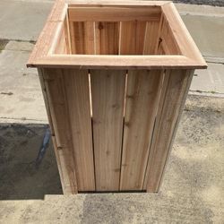 Tall Cedar Entryway Planter