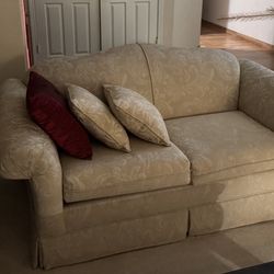Classic Beige Sofa & Loveseat Set