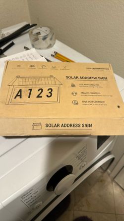 Solar Address Sign