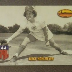 1993 Ted Williams Card Company #116 Alice Lefty Hohlmeyer All-American Girls Professional Baseball League AAGPBL HOF Collectible Vintage