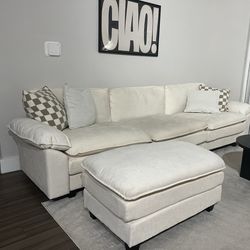 Couch and ottoman