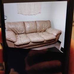 Tan Leather Couch Free