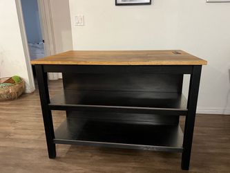 Butcher block kitchen island