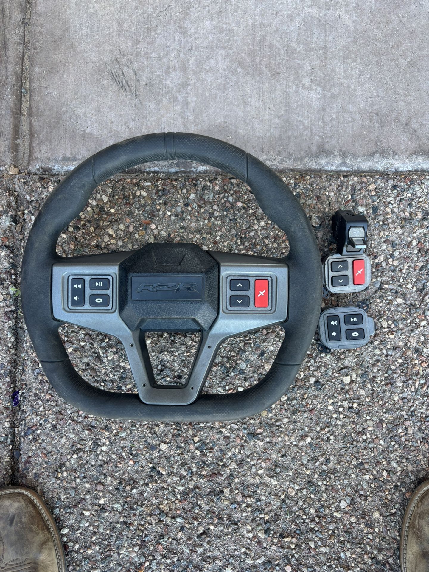 Polaris RZR Pro R OEM Steering Wheel w/ Remote Button Pods