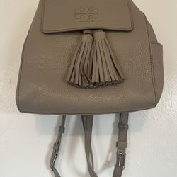 Tory Burch Gray Mini Backpack w/COA