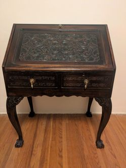 Antique Oak Secretary / Writing Desk