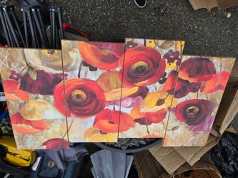 Beautiful Floral Canvas Wall Decor