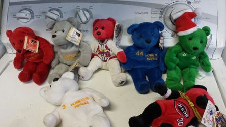 I have these stuffed animals if you know about baseball