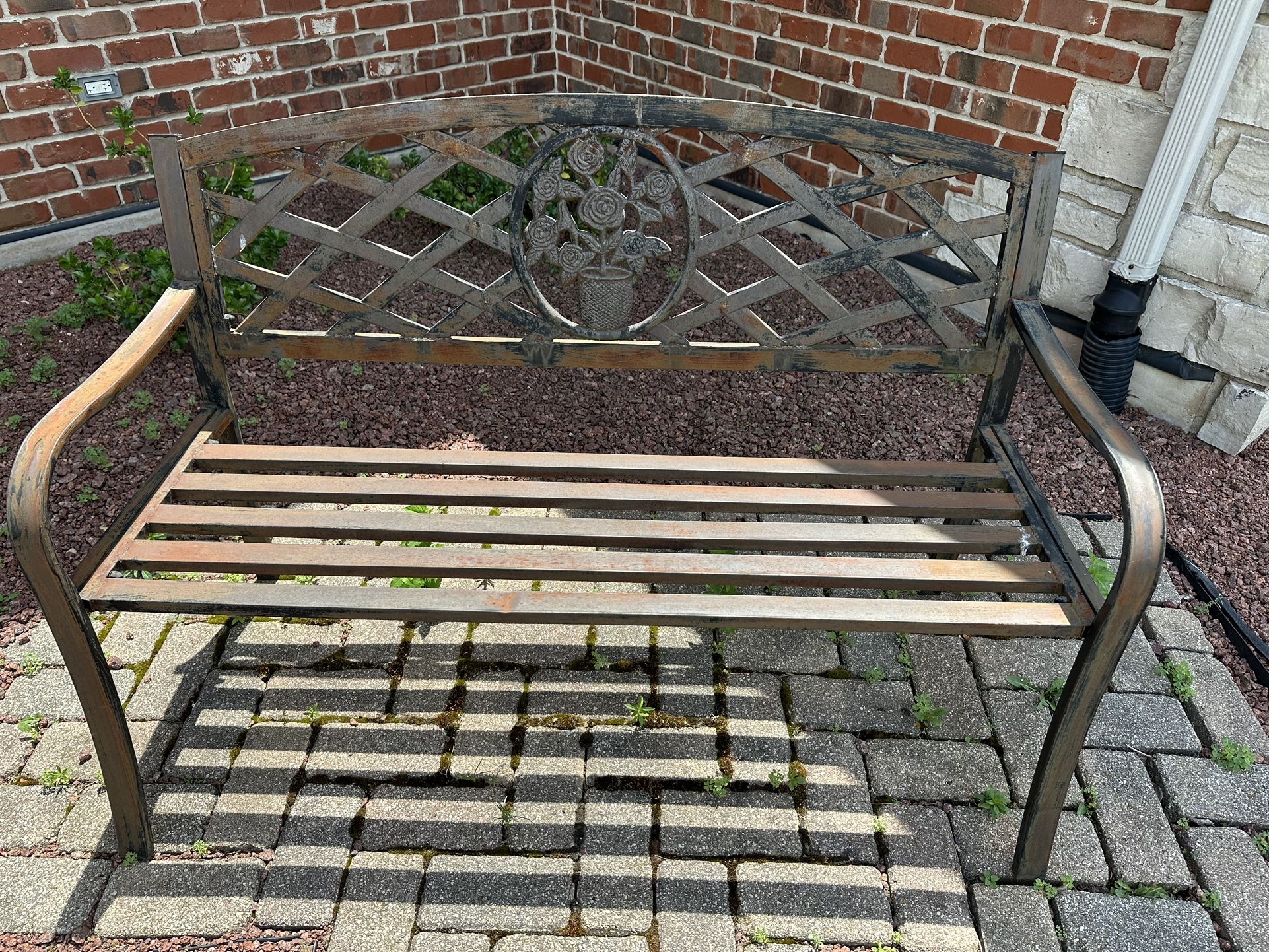 Outdoor Metal Bench