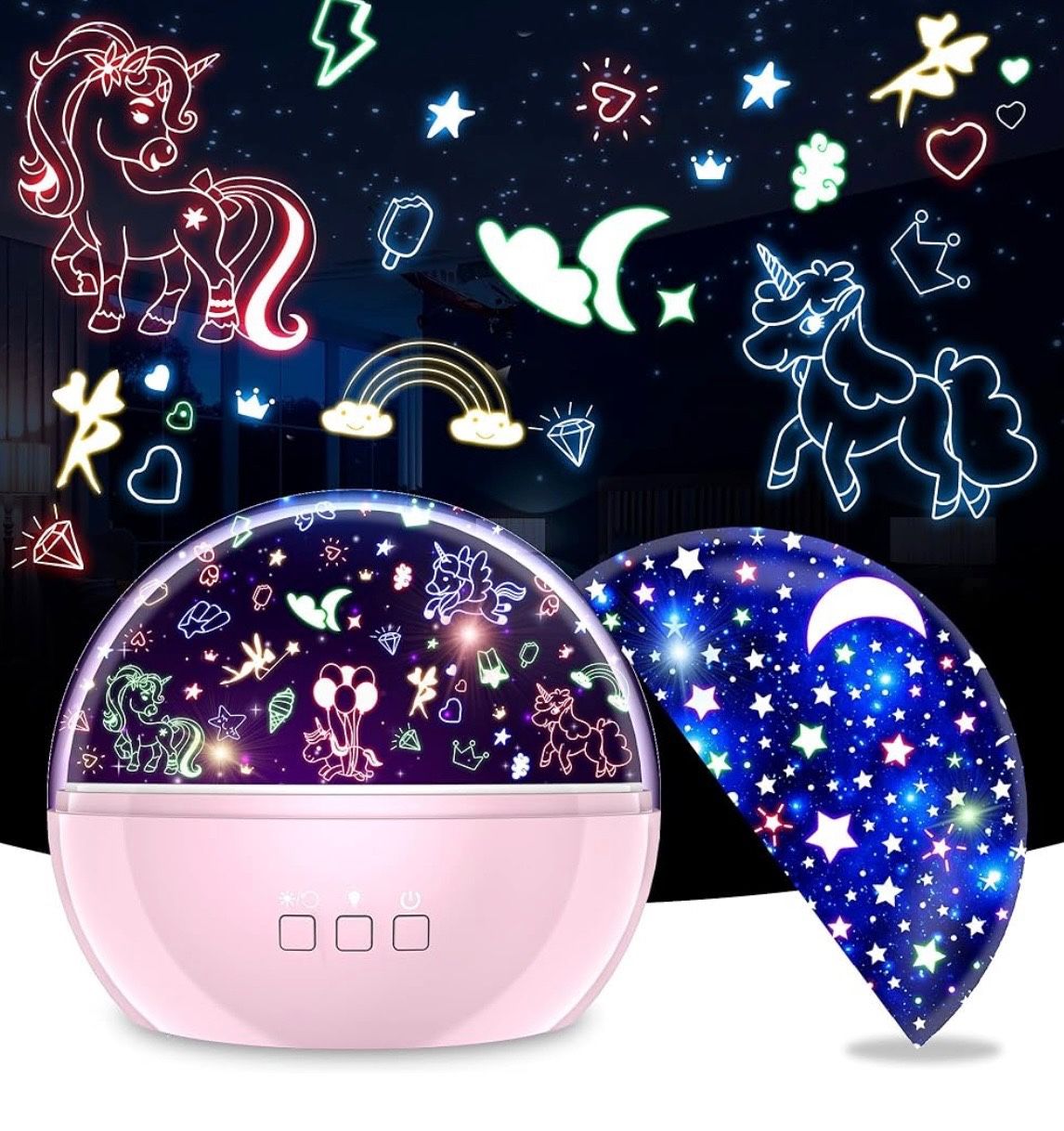 NEW IN BOX Unicorn Projector Night Light