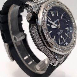 Silver Bezel Watch