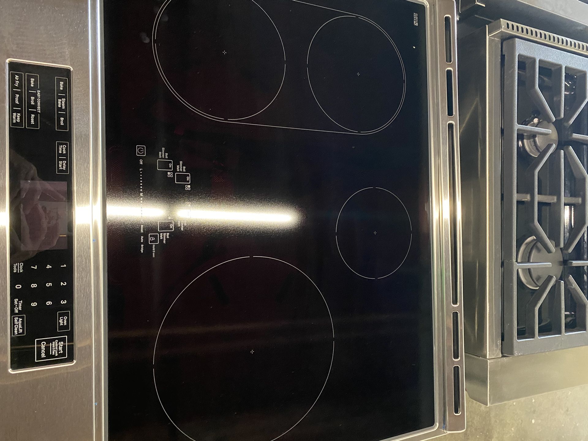 KitchenAid  KSIS730PSS 30 Inch Slide-In Induction Range with 4 Elements, 6.4 cu. ft. Even-Heat™ True Convection Oven National Appliance Liquidators Ev
