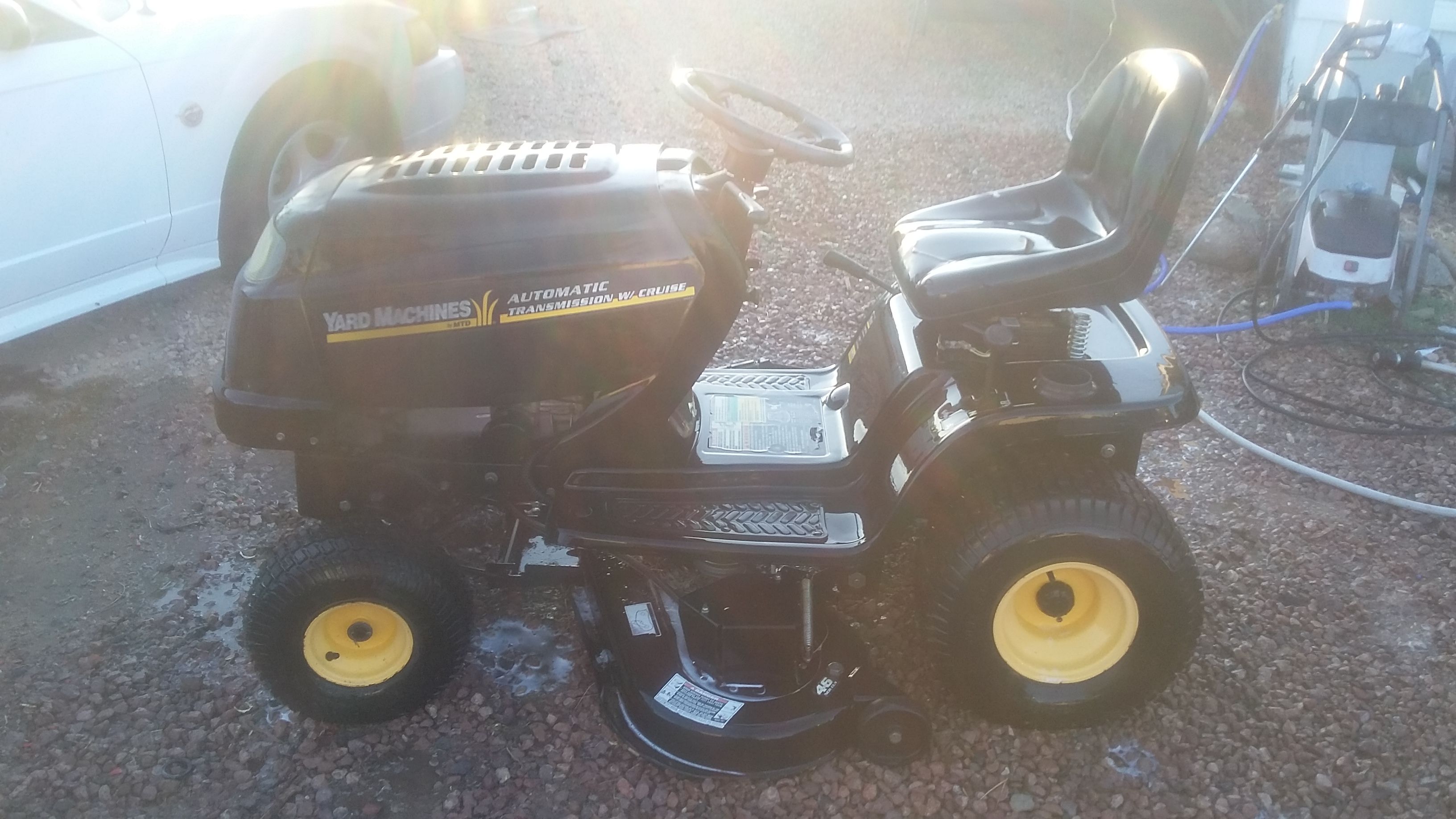 Yard Machine riding mower automatic transmission with cruise